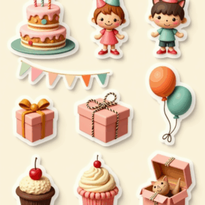 Birthdays & Anniversaries - Sticker Sheet v6
